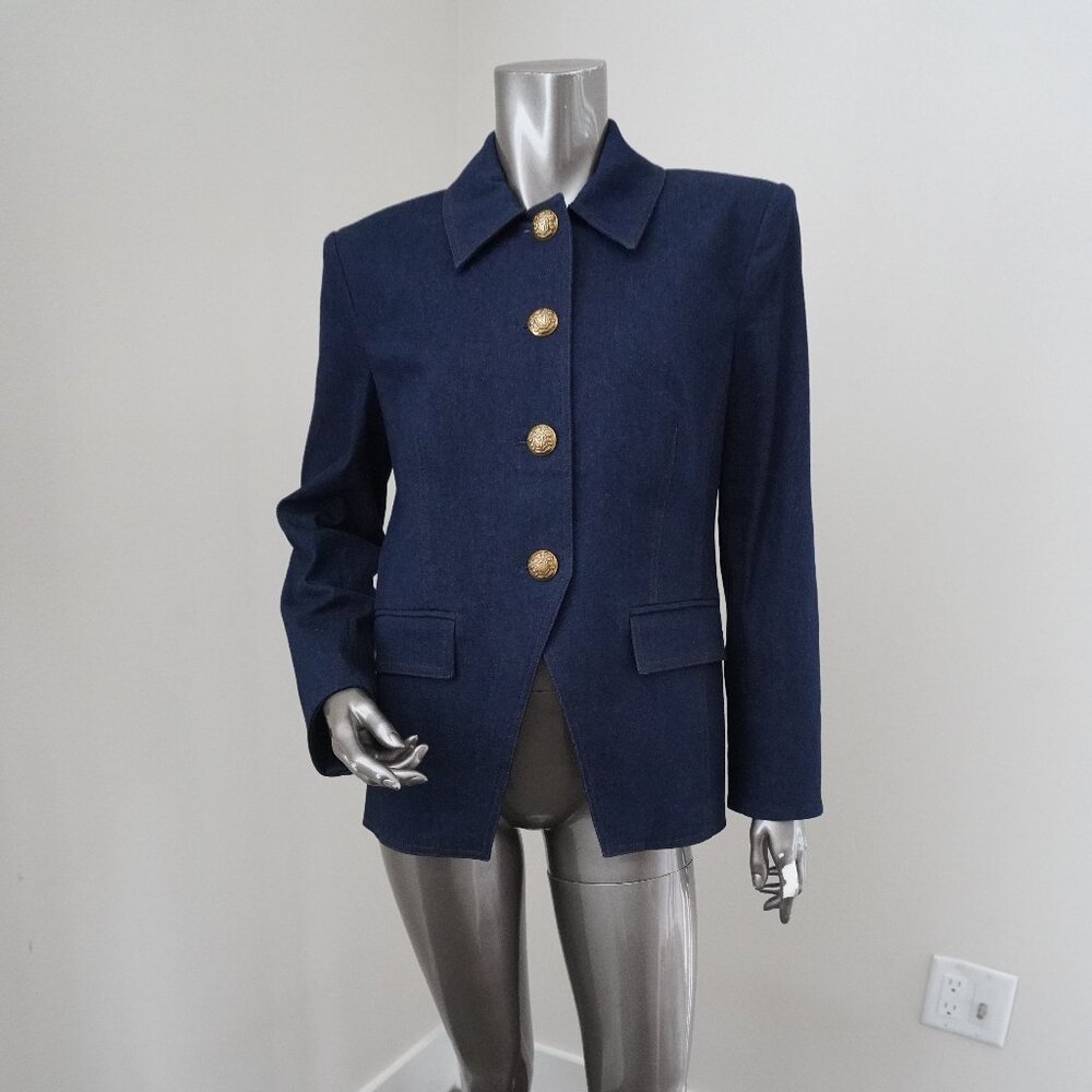Veronica Beard Aire Dickey Blazer Denim Cotton Jacket Size 6 New Tag $698 - Picture 9 of 16